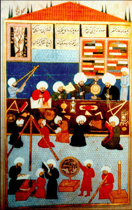 osservatorio taqf ad din, 1577, da Sahinha-nama