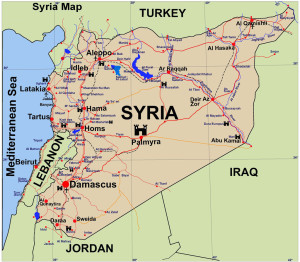 mappa siria