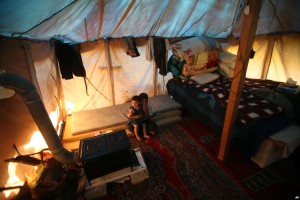 rifugiati siriani in Libano (villaggio di Ketemaya, sudest di Beirut)