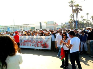 Moroccan-demonstrating-against-Pedophilia.-Photo-by-Mouhssine-Baron-Arfa-for-Morocco-World-News.