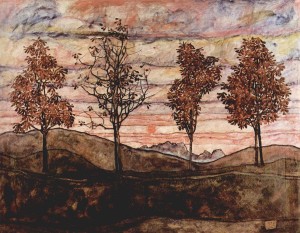 Egon Schiele - Quattro Alberi (1917)