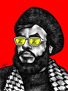 Hassan Nasrallah - caricatura di Ben Heine