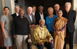 Nelson Mandela with the Elders