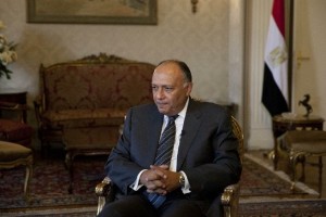 Il ministro degli Esteri egiziano Sameh Shukri