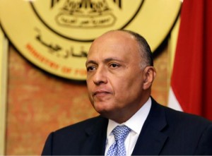 Il ministro degli Esteri egiziano Sameh Shukri