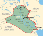Iraq Baghdad mappa
