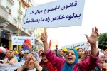 Donne manifestano a Rabat