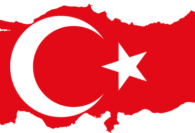 Turchia mappa-bandiera